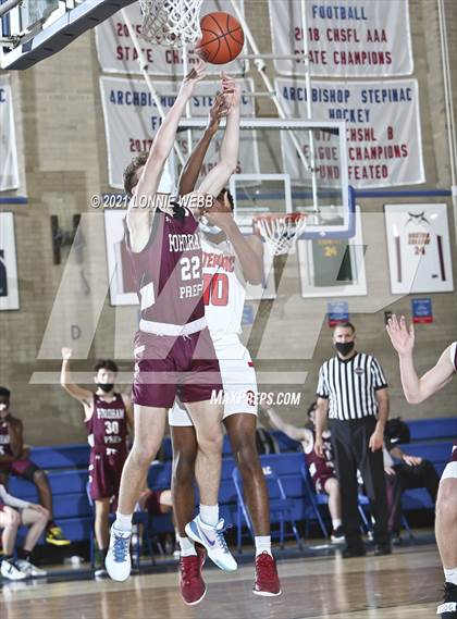 Thumbnail 3 in Fordham Prep vs Achbishop Stepinac (CHSAA Spring Tournament) photogallery.