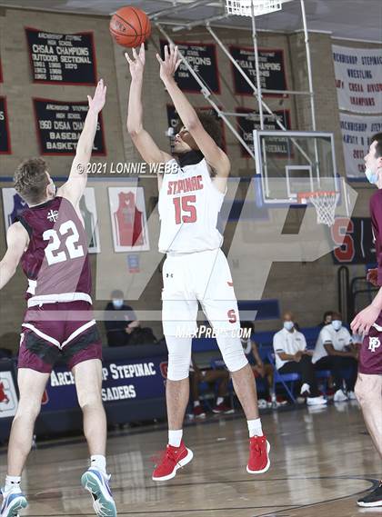 Thumbnail 3 in Fordham Prep vs Achbishop Stepinac (CHSAA Spring Tournament) photogallery.
