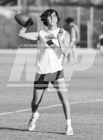 Thumbnail 2 in Northwest Christian vs. Moon Valley (O'Connor 7v7) photogallery.
