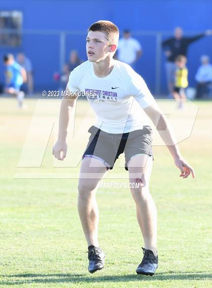Thumbnail 2 in Northwest Christian vs. Moon Valley (O'Connor 7v7) photogallery.