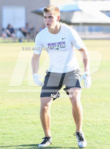 Thumbnail 2 in Northwest Christian vs. Moon Valley (O'Connor 7v7) photogallery.