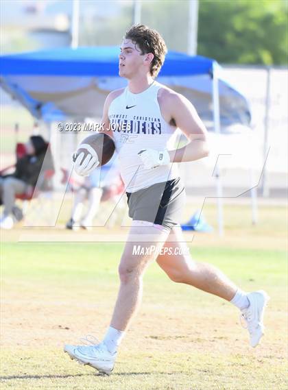 Thumbnail 1 in Northwest Christian vs. Moon Valley (O'Connor 7v7) photogallery.