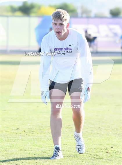 Thumbnail 1 in Northwest Christian vs. Moon Valley (O'Connor 7v7) photogallery.