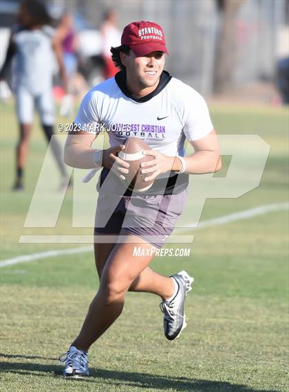 Thumbnail 3 in Northwest Christian vs. Moon Valley (O'Connor 7v7) photogallery.