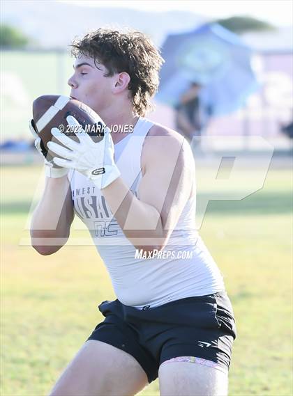 Thumbnail 1 in Northwest Christian vs. Moon Valley (O'Connor 7v7) photogallery.