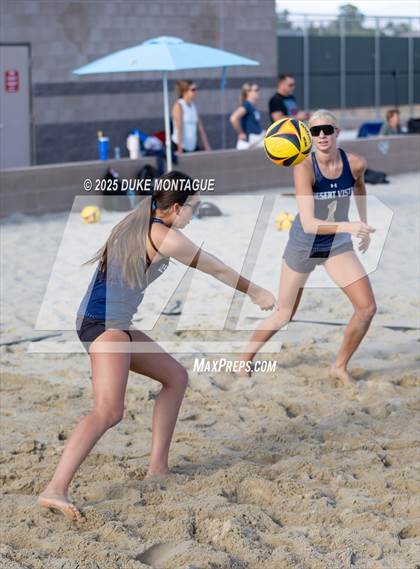 Thumbnail 2 in Norte Dame Prep vs. Desert Vista (AIA 6A Pairs D-I RD2) photogallery.