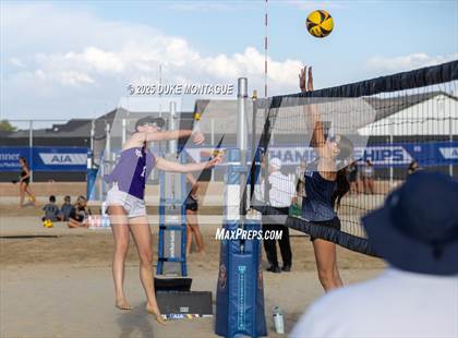 Thumbnail 3 in Norte Dame Prep vs. Desert Vista (AIA 6A Pairs D-I RD2) photogallery.