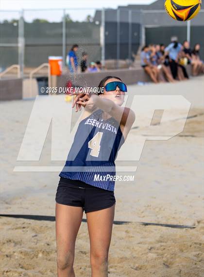 Thumbnail 1 in Norte Dame Prep vs. Desert Vista (AIA 6A Pairs D-I RD2) photogallery.
