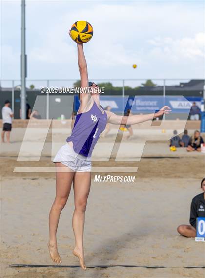 Thumbnail 3 in Norte Dame Prep vs. Desert Vista (AIA 6A Pairs D-I RD2) photogallery.