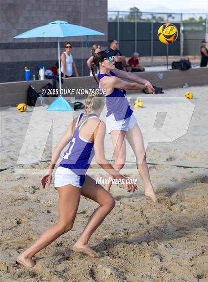 Thumbnail 1 in Norte Dame Prep vs. Desert Vista (AIA 6A Pairs D-I RD2) photogallery.
