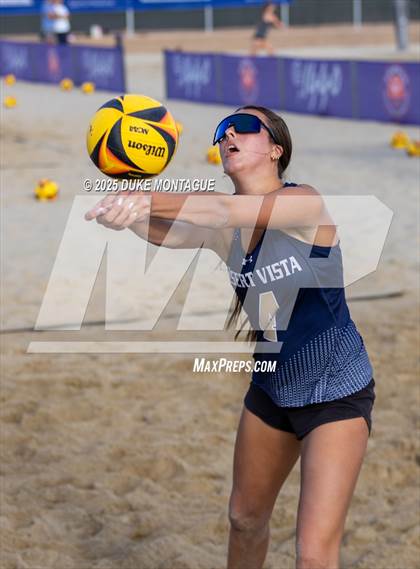 Thumbnail 2 in Norte Dame Prep vs. Desert Vista (AIA 6A Pairs D-I RD2) photogallery.