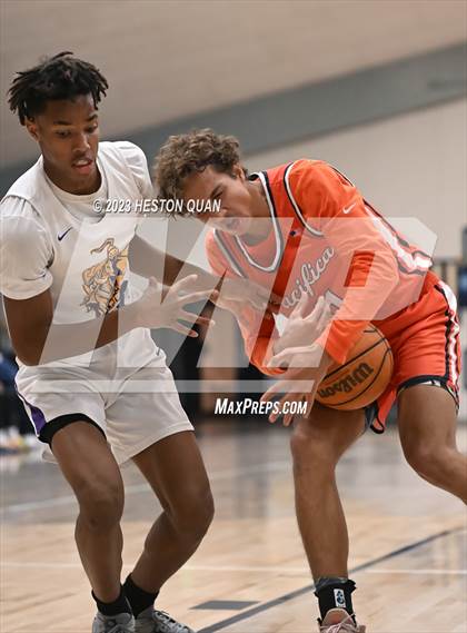 Thumbnail 3 in Lynwood vs. Pacifica Christian/Orange County (MLK Classic) photogallery.