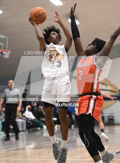 Thumbnail 1 in Lynwood vs. Pacifica Christian/Orange County (MLK Classic) photogallery.