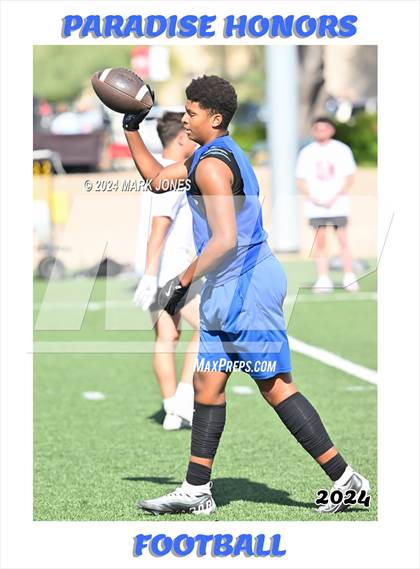 Thumbnail 3 in Paradise Honors vs. Morenci (ACU 7v7 Tournament) photogallery.