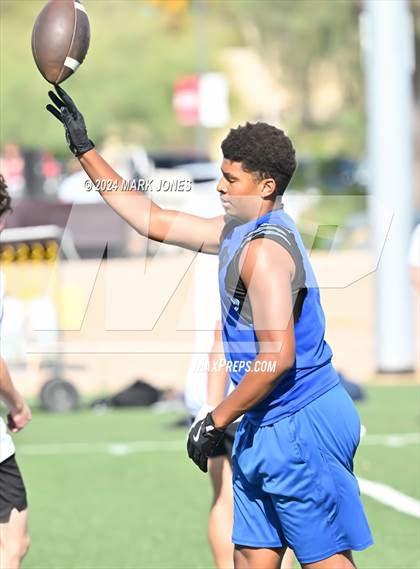 Thumbnail 1 in Paradise Honors vs. Morenci (ACU 7v7 Tournament) photogallery.