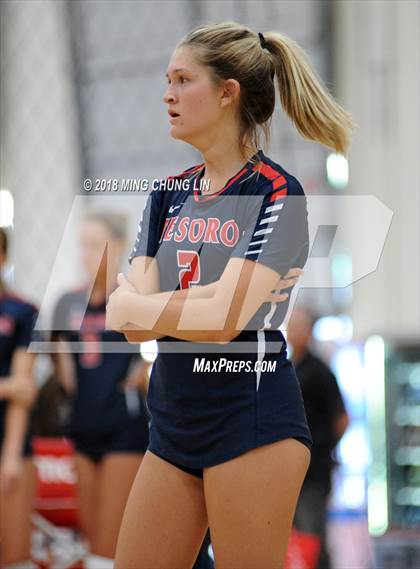 Thumbnail 2 in Mater Dei vs. Tesoro (Queen's Court Tournament) photogallery.