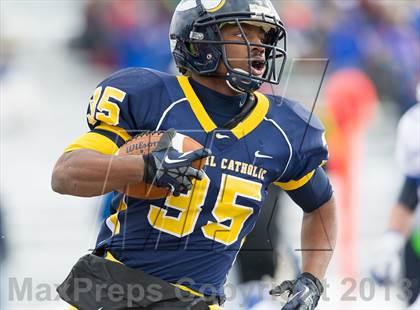 Thumbnail 3 in Lower Dauphin vs. Central Catholic (PIAA Class AAAA Semifinal) photogallery.