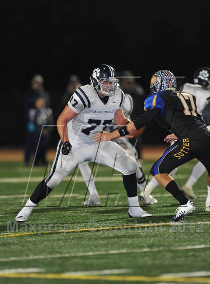 Thumbnail 2 in Sutter vs. Marin Catholic (CIF NorCal Regional D3 Final) photogallery.