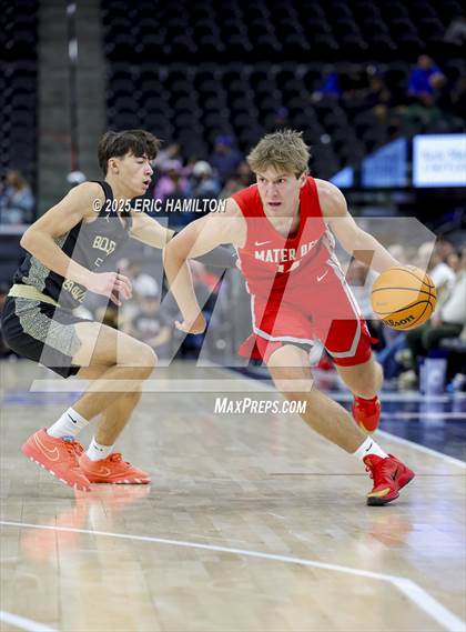 Thumbnail 1 in St. John Bosco vs Mater Dei (Trinity-Mission League Showcase) photogallery.