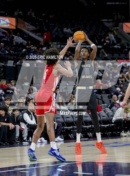 Thumbnail 1 in St. John Bosco vs Mater Dei (Trinity-Mission League Showcase) photogallery.