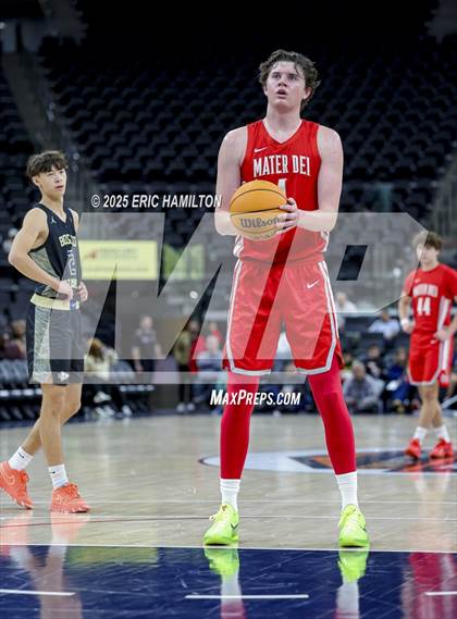 Thumbnail 1 in St. John Bosco vs Mater Dei (Trinity-Mission League Showcase) photogallery.