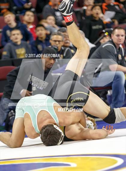 Thumbnail 2 in CIF State Boys Wrestling Championships (Semifinals) photogallery.