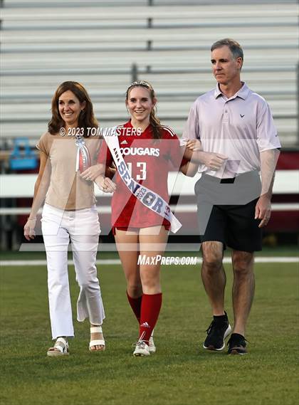 Thumbnail 1 in Charlotte Catholic @ Rocky River (Catholic Senior Night) photogallery.