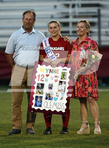 Thumbnail 3 in Charlotte Catholic @ Rocky River (Catholic Senior Night) photogallery.