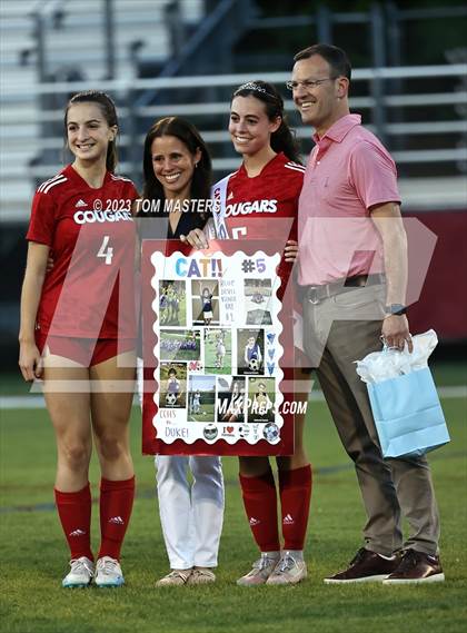 Thumbnail 3 in Charlotte Catholic @ Rocky River (Catholic Senior Night) photogallery.
