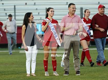 Thumbnail 1 in Charlotte Catholic @ Rocky River (Catholic Senior Night) photogallery.