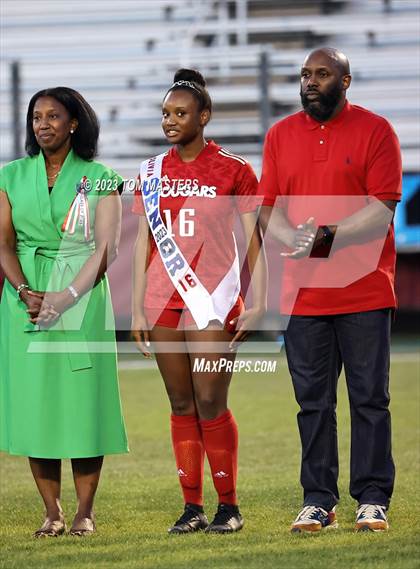 Thumbnail 2 in Charlotte Catholic @ Rocky River (Catholic Senior Night) photogallery.