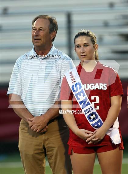 Thumbnail 3 in Charlotte Catholic @ Rocky River (Catholic Senior Night) photogallery.