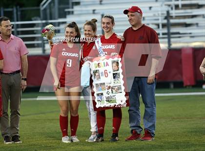 Thumbnail 3 in Charlotte Catholic @ Rocky River (Catholic Senior Night) photogallery.