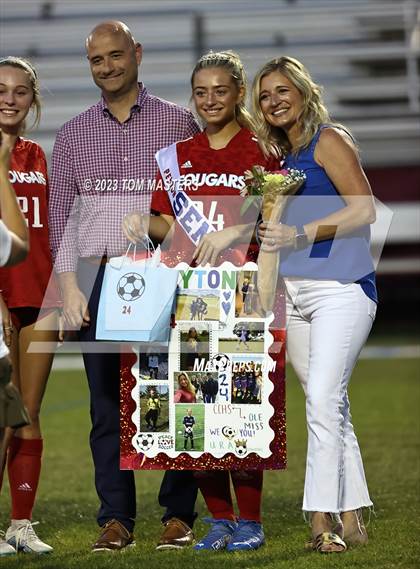 Thumbnail 3 in Charlotte Catholic @ Rocky River (Catholic Senior Night) photogallery.