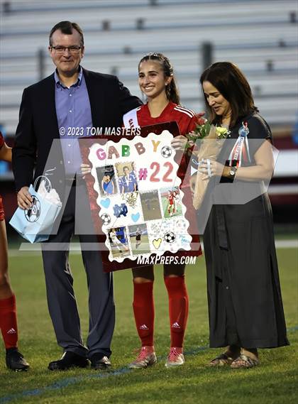 Thumbnail 2 in Charlotte Catholic @ Rocky River (Catholic Senior Night) photogallery.