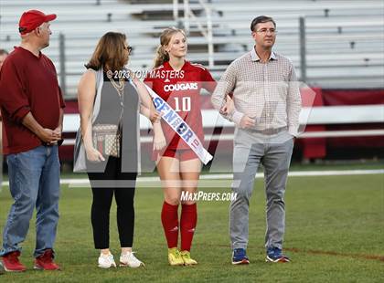 Thumbnail 2 in Charlotte Catholic @ Rocky River (Catholic Senior Night) photogallery.