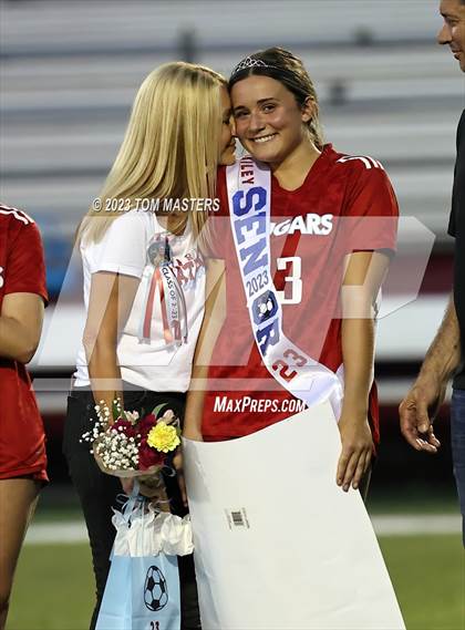 Thumbnail 1 in Charlotte Catholic @ Rocky River (Catholic Senior Night) photogallery.