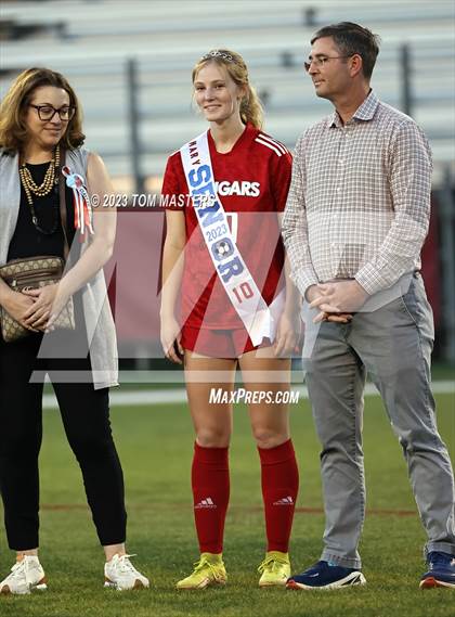 Thumbnail 1 in Charlotte Catholic @ Rocky River (Catholic Senior Night) photogallery.