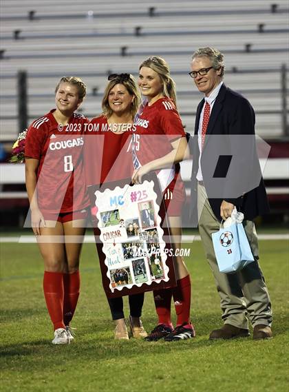 Thumbnail 2 in Charlotte Catholic @ Rocky River (Catholic Senior Night) photogallery.