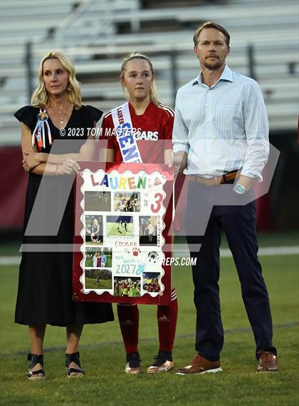 Thumbnail 2 in Charlotte Catholic @ Rocky River (Catholic Senior Night) photogallery.