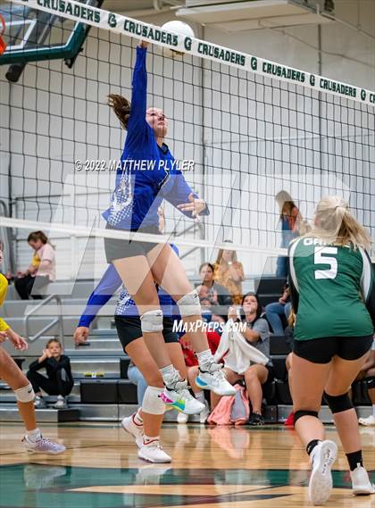 Thumbnail 2 in Grace Christian vs New Life Camp (Grace Christian School Crusader Classic - Championship) photogallery.