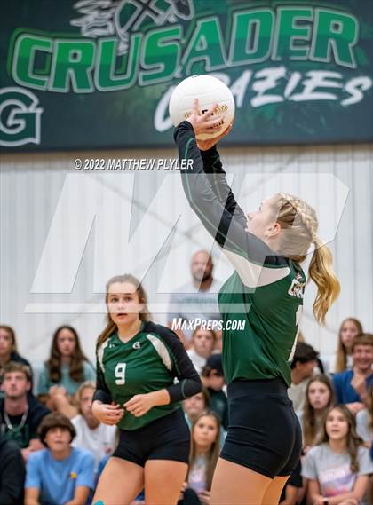 Thumbnail 3 in Grace Christian vs New Life Camp (Grace Christian School Crusader Classic - Championship) photogallery.