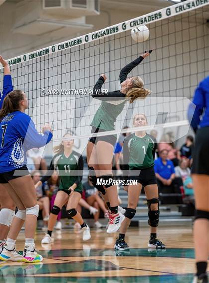 Thumbnail 1 in Grace Christian vs New Life Camp (Grace Christian School Crusader Classic - Championship) photogallery.