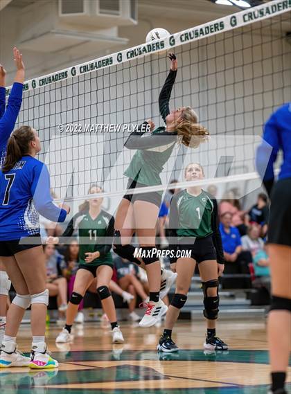 Thumbnail 2 in Grace Christian vs New Life Camp (Grace Christian School Crusader Classic - Championship) photogallery.