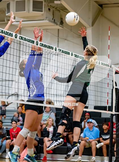 Thumbnail 1 in Grace Christian vs New Life Camp (Grace Christian School Crusader Classic - Championship) photogallery.
