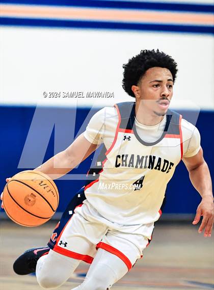 Thumbnail 2 in Chaminade vs Oak Park (9th Annual west valley Boys Basketball Tip-off Classic) photogallery.