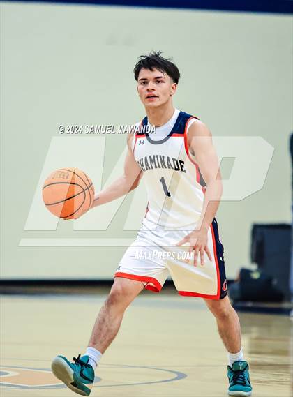 Thumbnail 2 in Chaminade vs Oak Park (9th Annual west valley Boys Basketball Tip-off Classic) photogallery.