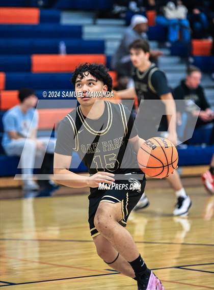 Thumbnail 1 in Chaminade vs Oak Park (9th Annual west valley Boys Basketball Tip-off Classic) photogallery.