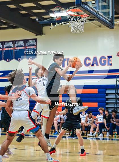 Thumbnail 2 in Chaminade vs Oak Park (9th Annual west valley Boys Basketball Tip-off Classic) photogallery.