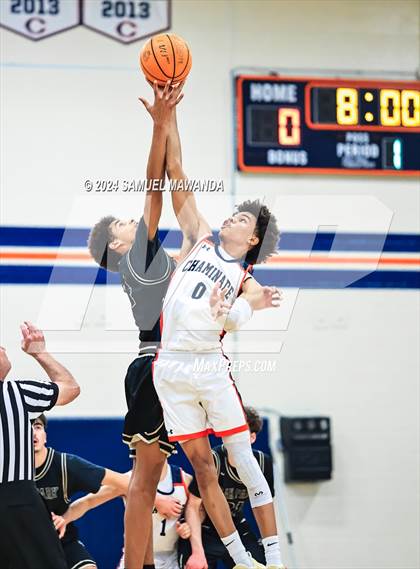 Thumbnail 2 in Chaminade vs Oak Park (9th Annual west valley Boys Basketball Tip-off Classic) photogallery.